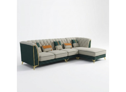 Ontwerp hoekbank L-vorm leren bank bank woonlandschap set design moderne banken