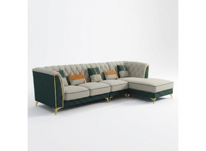 Ontwerp hoekbank L-vorm leren bank bank woonlandschap set design moderne banken