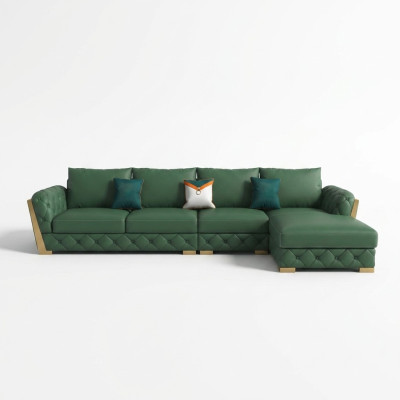 Hoekbank L-vorm Garnituur Design Moderne Bankstellen Bank Woonlandschap Leren Sofa Sofa