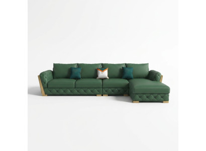 Hoekbank L-vorm Garnituur Design Moderne Bankstellen Bank Woonlandschap Leren Sofa Sofa
