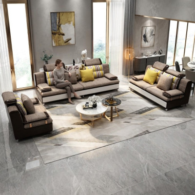 Ontwerp driezits lounge meubels 3-zits bank bank gestoffeerde club banken sofa's.
