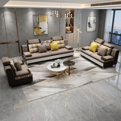 Ontwerp driezits lounge meubels 3-zits bank bank gestoffeerde club banken sofa's.