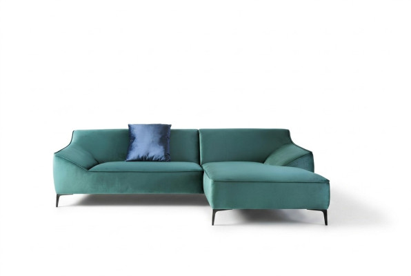 Ontwerp hoekbank L-vorm Moderne banken Stof Textiel Bank Woongebied Bank Fluweel