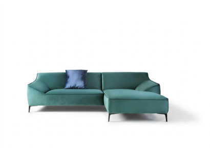 Ontwerp hoekbank L-vorm Moderne banken Stof Textiel Bank Woongebied Bank Fluweel