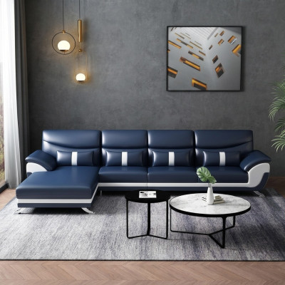 Hoekbank L-vormige woonlandschap bankstel bekleding stof banken leer