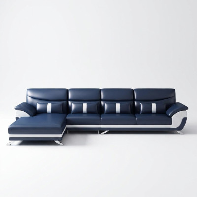 Hoekbank L-vormige woonlandschap bankstel bekleding stof banken leer