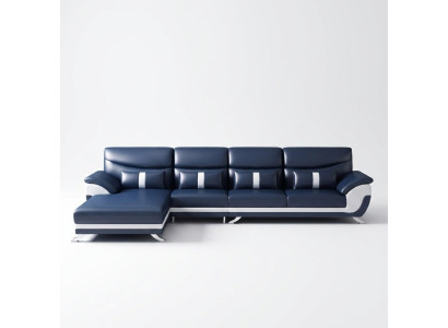 Hoekbank L-vormige woonlandschap bankstel bekleding stof banken leer