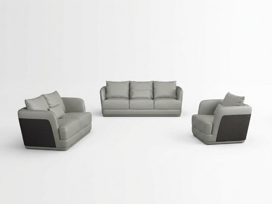 Sofa set 3+2 zits woonlandschap bankstel bekleding leren bankstel nieuw