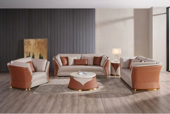 Sofa set gestoffeerde meubelset woonlandschap bank bankstel garnituur