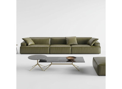 Ledersofa 6-zits XXL bank grote sofa lounges banken sofa's lounges garnituren