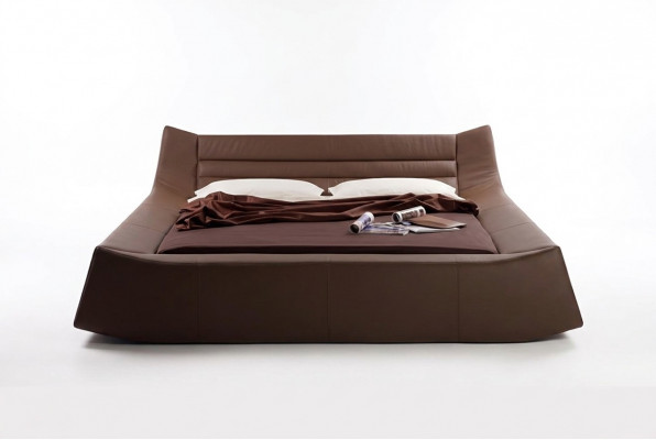 Bed Bekleding Ontwerp Luxe Tweepersoons Hotelbedden Slaapkamer Leer Stof Modern