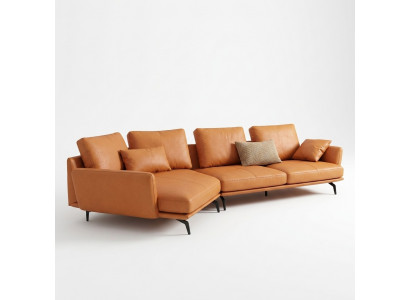Hoekbank L-vormige woonkamer bankstel bank bekleding leer stof sofa's