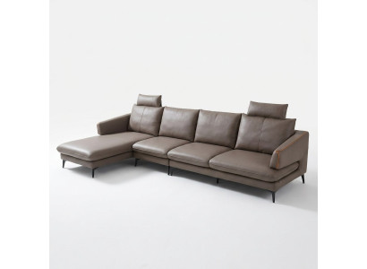 Hoekbank Hoekbank Bank Bekleding Hoek Bank Leer Luxe Woonkamer Hoekbankstel