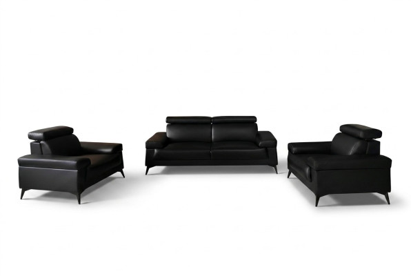 Sofaset 3+1+1 zits woonlandschap bank bank stof set banken leer