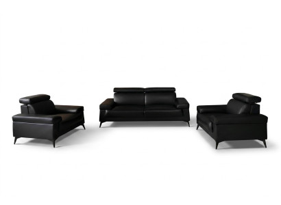 Sofaset 3+1+1 zits woonlandschap bank bank stof set banken leer