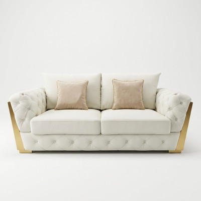 Ontwerp tweepersoons lounge meubels, 2-zits bank sofa bekleding club banken.