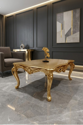 Salontafel Tafels Chesterfield Tafel Ontwerp Luxe Meubels Goud Hout Woonkamer Nieuw