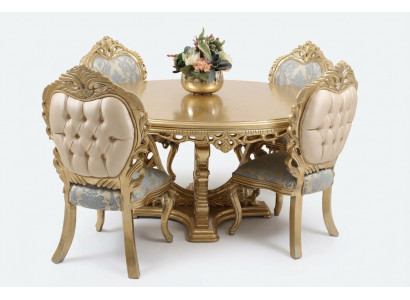 Eetkamerset 4 stoelen Set Eetkamer Designer Houten Stoel Set Ronde Tafel Nieuw