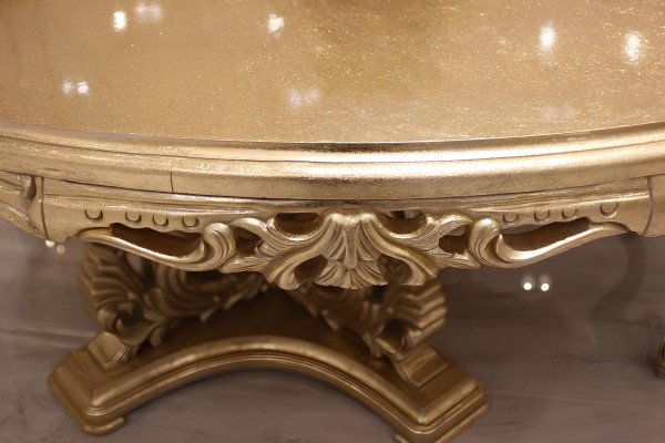Luxe ronde eettafel Design tafel klassieke eetkamertafels Meubels Goud Nieuw