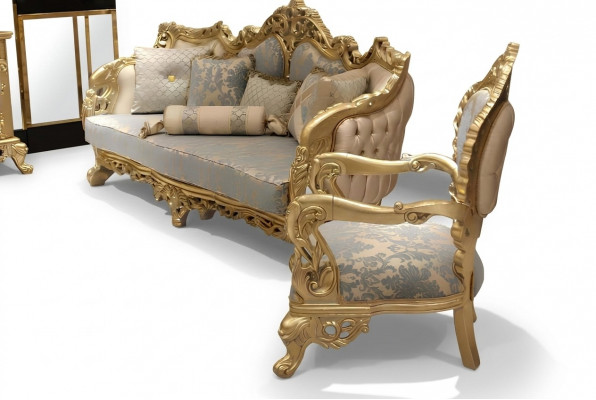 Sofaset 3+3 zits Chesterfield 2x bank Klassieke Relaxfauteuil 2-delige meubels
