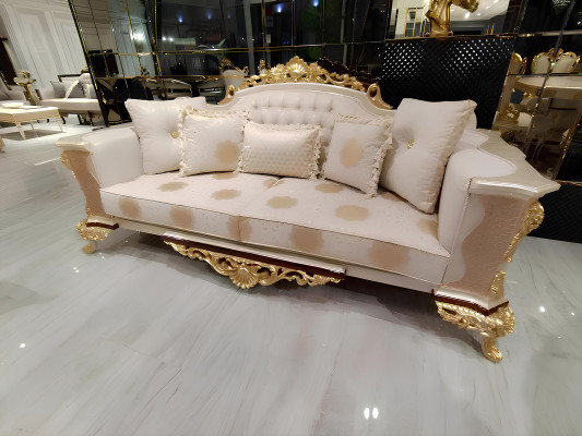 Bankstel 3311-zits bank woonkamerset Chesterfield fauteuil textiel Nieuw