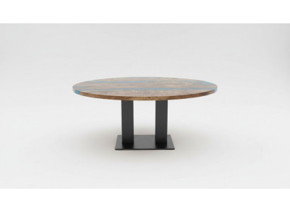 Ronde eettafel River Table Echt hout Riviertafel 150 cm Tafels Epoxyhars