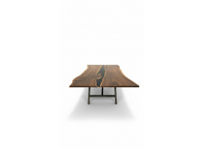 Riviertafel Eettafel Riviertafel Massief 240x100 Epoxyhars Zee Waterval
