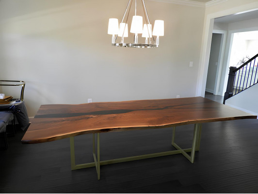 Riviertafel Eettafel Massief Tafels 240x100 Epoxyhars Zee