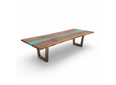 Eettafel River Table Echt Hout Riviertafel 260x100 Massieve Tafels