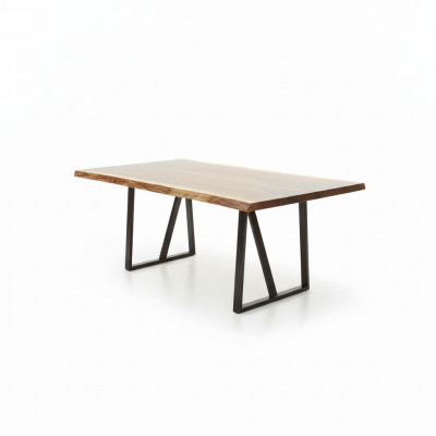 Epoxiharsen eettafel echt hout massieve meubelen waterval epoxy tafel 260x100cm.