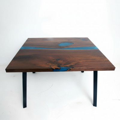 Salontafel River Table Echt Hout Riviertafel Massief Decoratieve Epoxyhars