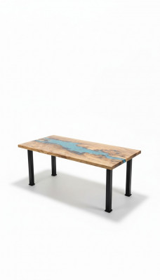 Salontafel River Table Echt hout Riviertafel Decoratief Massief Epoxyhars