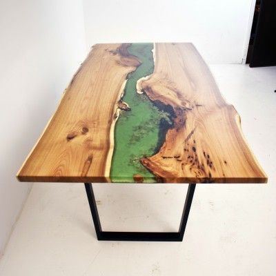Eettafel Zee Water Rivier Echt hout Riviertafel 200x90 Tafels