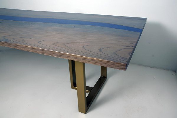 Epoxiehars Eettafel River Table Echt hout Massief Decoratie Tafels 220x100