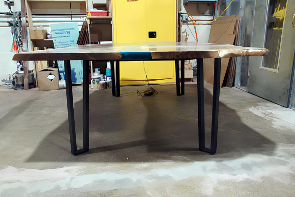 Tafel eettafel tafels epoxyhars epoxy massief design meubels 240x100 echt hout