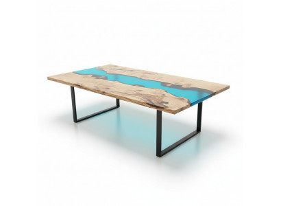 Rivier Tafels Eettafel Ontwerp Tafel Moderne Meubels 220x100 Epoxy Hars Oceaan Zee