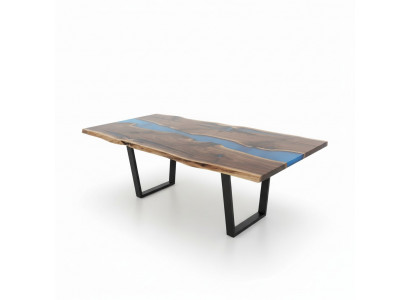 Tafel eettafel tafels epoxyhars epoxy echt hout massief ontwerp meubels 240x100