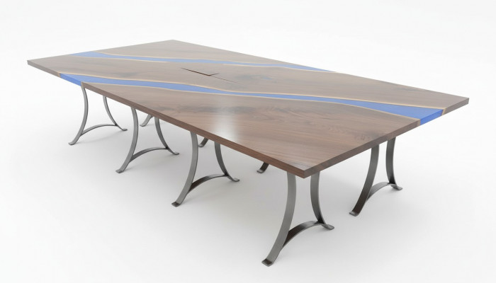 Houten tafel eetkamer epoxyhars meubels conferentietafel epoxyhars giet hars nieuw