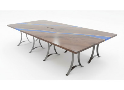 Houten tafel eetkamer epoxyhars meubels conferentietafel epoxyhars giet hars nieuw