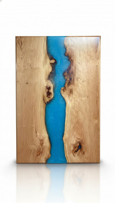 Epoxihars eettafel echt massief houten meubels waterval epoxytafel Nieuw 200x90