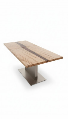 Tafel epoxyhars eettafel echt hout massief meubilair waterval epoxy conferentie