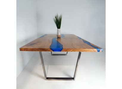 Tafels Eettafel Ontwerp Tafel Modern Zee Rivier Meubels 220x90 Epoxyhars Oceaan