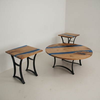 Epoxy Rivier Maatwerk Tafel Epoxyhars Echt Hout Prijs 1m² Tafels Resin