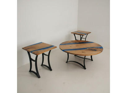 Epoxy Rivier Maatwerk Tafel Epoxyhars Echt Hout Prijs 1m² Tafels Resin