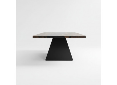 Epoxihars Eettafel Echt hout Massief meubilair Waterval epoxy tafel 220x100cm