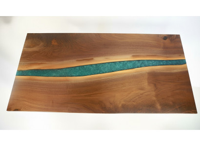 Echt hout epoxyhars riviertafel Zwarte watertafel Epoxy meubelen massief