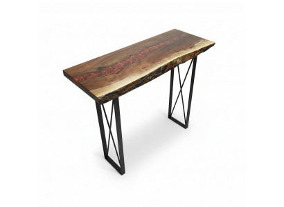 Handgemaakt massief salontafel ontwerptafel epoxy-console tafels