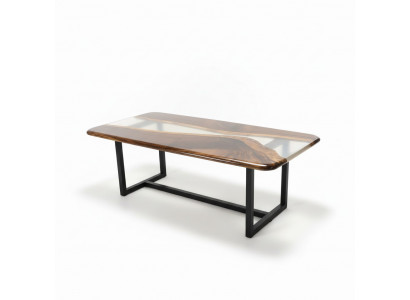 Tafels epoxyhars eettafel hout massief meubilair waterval epoxy tafel giet hars
