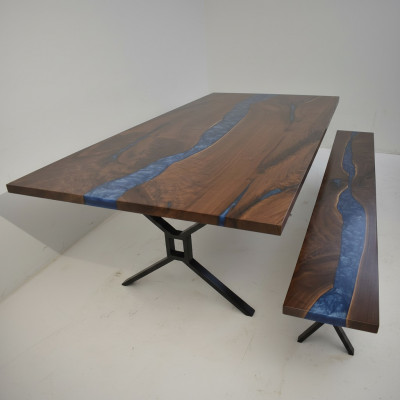 Ontwerp Tafel Bank Eettafel Keukentafel Tafels Banken Massief Echt Hout Woonkamer
