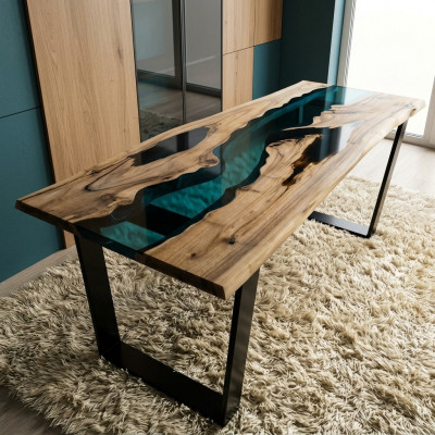 Epoxiharsen console tafel ontwerper tafels luxe woonkamer meubels